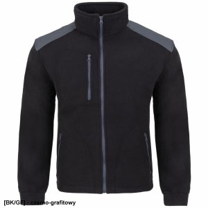 JHK FLRA 340 - bluza polarowa unisex, gruba posiada bardzo dobre właściwości cieplne - niebieski royal-czarny 5XL 21