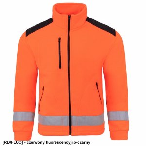 JHK FLRA 340 - bluza polarowa unisex, gruba posiada bardzo dobre właściwości cieplne - niebieski royal-czarny 5XL 23
