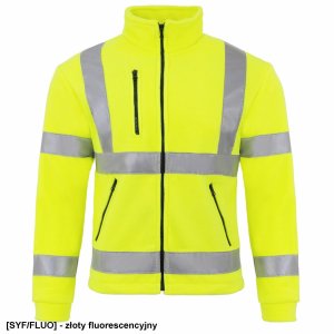 JHK FLRA 340 - bluza polarowa unisex, gruba posiada bardzo dobre właściwości cieplne - niebieski royal-czarny 5XL 26
