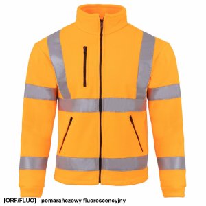 JHK FLRA 340 - bluza polarowa unisex, gruba posiada bardzo dobre właściwości cieplne - niebieski royal-czarny 5XL 27