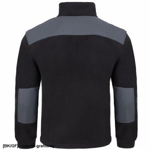 JHK FLRA 340 - bluza polarowa unisex, gruba posiada bardzo dobre właściwości cieplne - niebieski royal-czarny 5XL 34