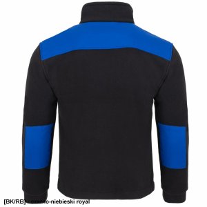 JHK FLRA 340 - bluza polarowa unisex, gruba posiada bardzo dobre właściwości cieplne - niebieski royal-czarny 5XL 43