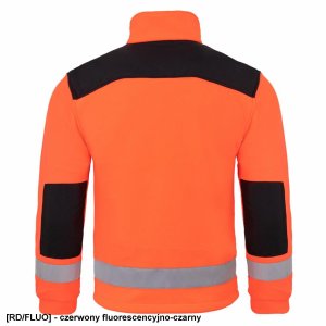JHK FLRA 340 - bluza polarowa unisex, gruba posiada bardzo dobre właściwości cieplne - niebieski royal-czarny 5XL 57