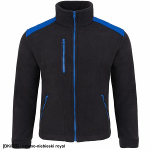 JHK FLRA 340 - bluza polarowa unisex, gruba posiada bardzo dobre właściwości cieplne - niebieski royal-czarny 5XL 8