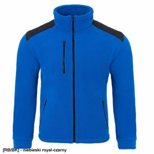 JHK FLRA 340 - bluza polarowa unisex, gruba posiada bardzo dobre właściwości cieplne - niebieski royal-czarny 5XL 10
