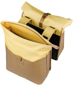 Basil Sakwa podwójna BASIL VIVE DOUBLE PANNIER BAG 28-35L, Universal Bridge System, sand/yellow 3