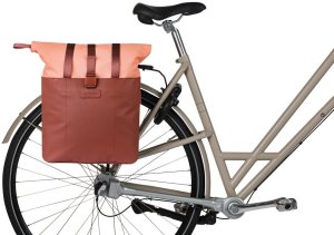Basil Sakwa pojedyncza BASIL VIVE BICYCLE SHOPPER, MIK Hooks, 15-20L, Wodoodporna, burgundy/pink 6