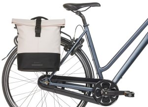 Basil Sakwa pojedyncza BASIL COVE BICYCLE SHOPPER 14-16L, MIK Hooks, off-white/black 6