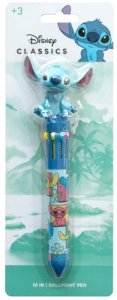 Stitch Disney - Długopis automatyczny 10-kolorowy z figurką 3D 3
