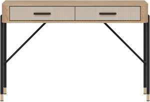 BogFran Toaletka z szufladami Biurko Stolik 120 cm Dąb Kaszmir Czarny DANTE DT19 4