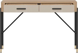 BogFran Toaletka z szufladami Biurko Stolik 120 cm Dąb Kaszmir Czarny DANTE DT19 5