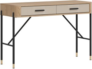 BogFran Toaletka z szufladami Biurko Stolik 120 cm Dąb Kaszmir Czarny DANTE DT19 6