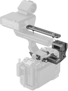 SmallRig SmallRig 4830, Mounting plate, Black, Aluminium, Silicone, Stainless steel, 1/4-20, 3/8-16", Sony FX3 / FX30 XLR Handle, 124.8 mm 3