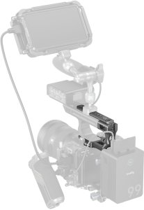 SmallRig SmallRig 4830, Mounting plate, Black, Aluminium, Silicone, Stainless steel, 1/4-20, 3/8-16", Sony FX3 / FX30 XLR Handle, 124.8 mm 4