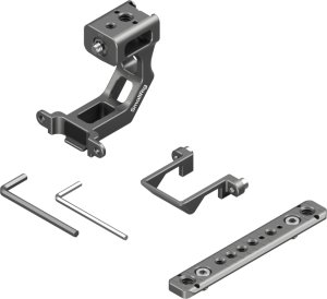 SmallRig SmallRig 4830, Mounting plate, Black, Aluminium, Silicone, Stainless steel, 1/4-20, 3/8-16", Sony FX3 / FX30 XLR Handle, 124.8 mm 5
