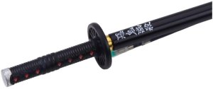 LeanToys Długopis Miecz Katana Anime Metalowy Czarny Tusz Wymienny Wkład Czarny EDUKAMP 2