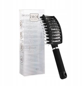 MOHI SISTER YOUNG_Zoco Hair Brush szczotka do włosów z włosiem dzika Black 2