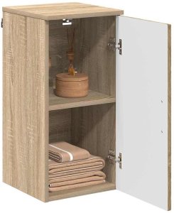 vidaXL vidaXL Szafka Łazienkowa z drzwiami Dąb Sonoma 30 x 31,5 x 61 cm 3