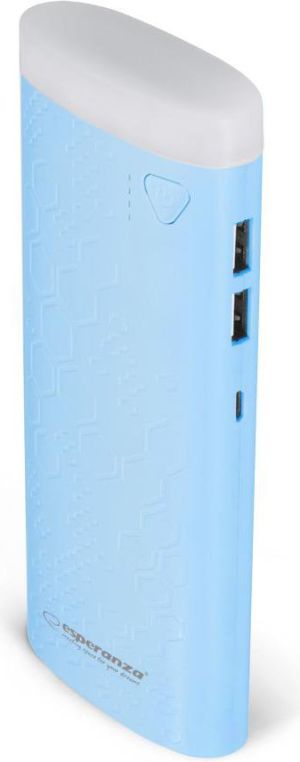 Powerbank Esperanza Fermion 10000 mAh Niebieski  (EMP114B - 5901299928516) 2