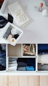 Ikea IKEA SKUBB pudełka pojemniki do komody x6 białe 2