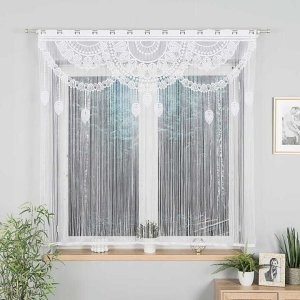 Markizeta Firana klasyczna żakard 160 cm x 160 MAHIKA Makrama żakardowa gotowa 2