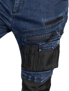 Neo Spodnie robocze DENIM, wzmocnienia Oxford, granatowe, rozmiar L 2