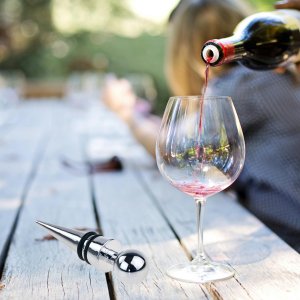 Rossner IM017 ZATYCZKA KOREK DO BUTELKI WINA BUTELEK PREMIUM WIELORAZOWY STAL DUŻY WINO 11