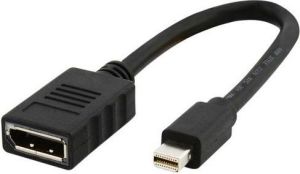 Adapter AV Gembird DisplayPort Mini - DisplayPort czarny (A-MDPM-DPF-001) 1