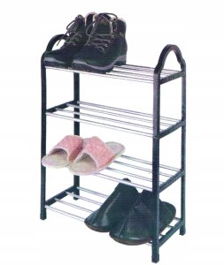 Yermos TG56567 LEKKA PÓŁKA REGAŁ SZAFKA NA BUTY STOJAK 4 POZIOMY ORGANIZER NA OBUWIE 5