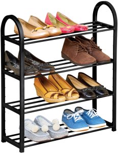 Yermos TG56567 LEKKA PÓŁKA REGAŁ SZAFKA NA BUTY STOJAK 4 POZIOMY ORGANIZER NA OBUWIE 7