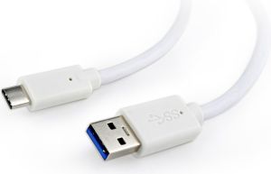 Kabel USB Gembird USB-A - 1.8 m Biały (CCP-USB3-AMCM-6-W) 1