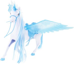 NoboKids TG77482 KARETA DLA LALKI Z PEHAZEM JEDNOROŻCEM I LALKĄ KAROCA LODOWA KRAINA 3