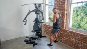 Tuff Stuff Atlas treningowy Inspire Fitness M2 Multi-Gym 75kg + stacja nóg 21
