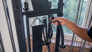 Tuff Stuff Atlas treningowy Inspire Fitness M2 Multi-Gym 75kg + stacja nóg 24