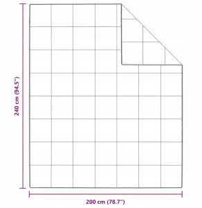 vidaXL Kołdry i Pokrycia Biały 240 x 200 cm Puch Lumarko! 6