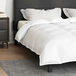 vidaXL Kołdry i Kocyki Biały 200 x 200 cm Puch Lumarko! 3
