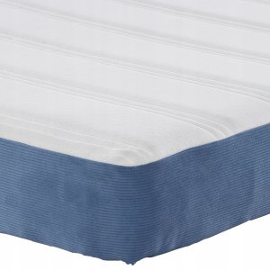 vidaXL Materac kieszeniowy, niebieski, średni, 100x200x20 cm, tkanina Lumarko! 4