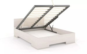 Skandica Łóżko SPECTRUM MAXI ST bukowe 200x200 białe SKANDICA 2