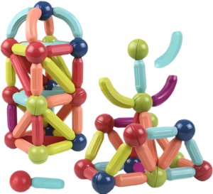 Kontext Klocki magnetyczne edukacyjne 64szt 2