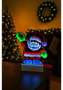 Dekoracja świąteczna WideShop LD11 LED 3D MIKOŁAJ ŚWIECĄCY OZDOBA       DEKORACJA 2