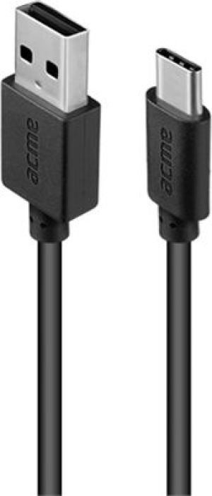 Kabel USB Acme USB-A - USB-C 1 m Czarny (504428) 1