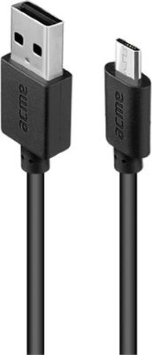 Kabel USB Acme USB-A - microUSB 2 m Czarny (504418) 1