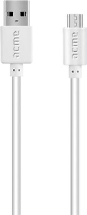Kabel USB Acme USB-A - microUSB 2 m Biały (504419) 2