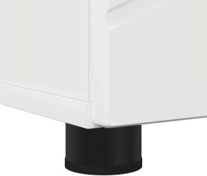 vidaXL vidaXL Szafka Łazienkowa Wysoki połysk biały 30 x 35 x 192 cm 9