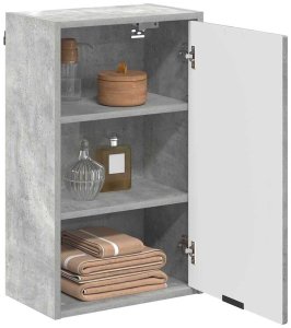 vidaXL vidaXL Szafka Łazienkowa z drzwiami Betonowy szary 39 x 23,5 x 65 cm 3