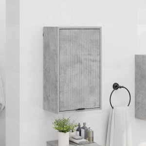 vidaXL vidaXL Szafka Łazienkowa z drzwiami Betonowy szary 39 x 23,5 x 65 cm 4