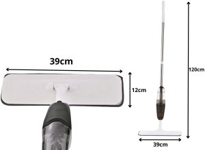Mop xxxxxxxxxxxxxxxx Verk Group (Verk) Mop płaski ze spryskiwaczem długi 120cm 350ml +3 szt wkładów z mikrofibry 2
