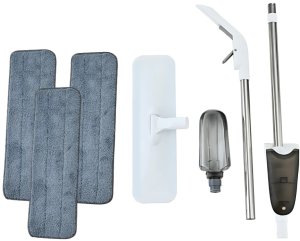 Mop xxxxxxxxxxxxxxxx Verk Group (Verk) Mop płaski ze spryskiwaczem długi 120cm 350ml +3 szt wkładów z mikrofibry 7