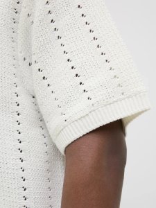 Jack & Jones Jack&Jones koszulka męska JORPAROS KNIT ESTER SS CROCHET POLO 12272562 SEA SALT XL 6