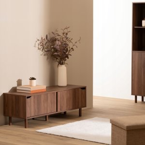 5five Szafka pod telewizor SLIDY, kolor ciemnego drewna, 120 x 40 x 42 cm 10